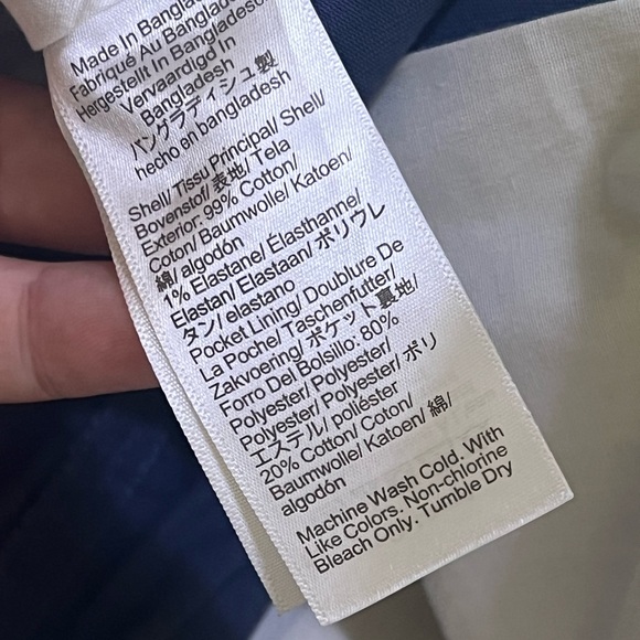 J.Crew Men’s Slim Fit Chino Pants in Blue - Picture 8 of 8